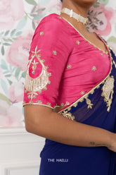 Maharaani Raani Hand-Embroidered Silk Blouse